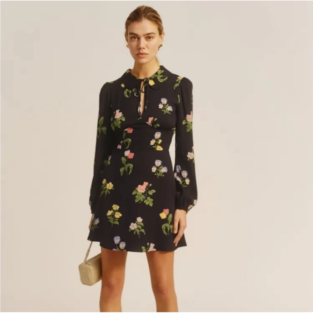 Reformation Will Mini Dress in Night Bloom
